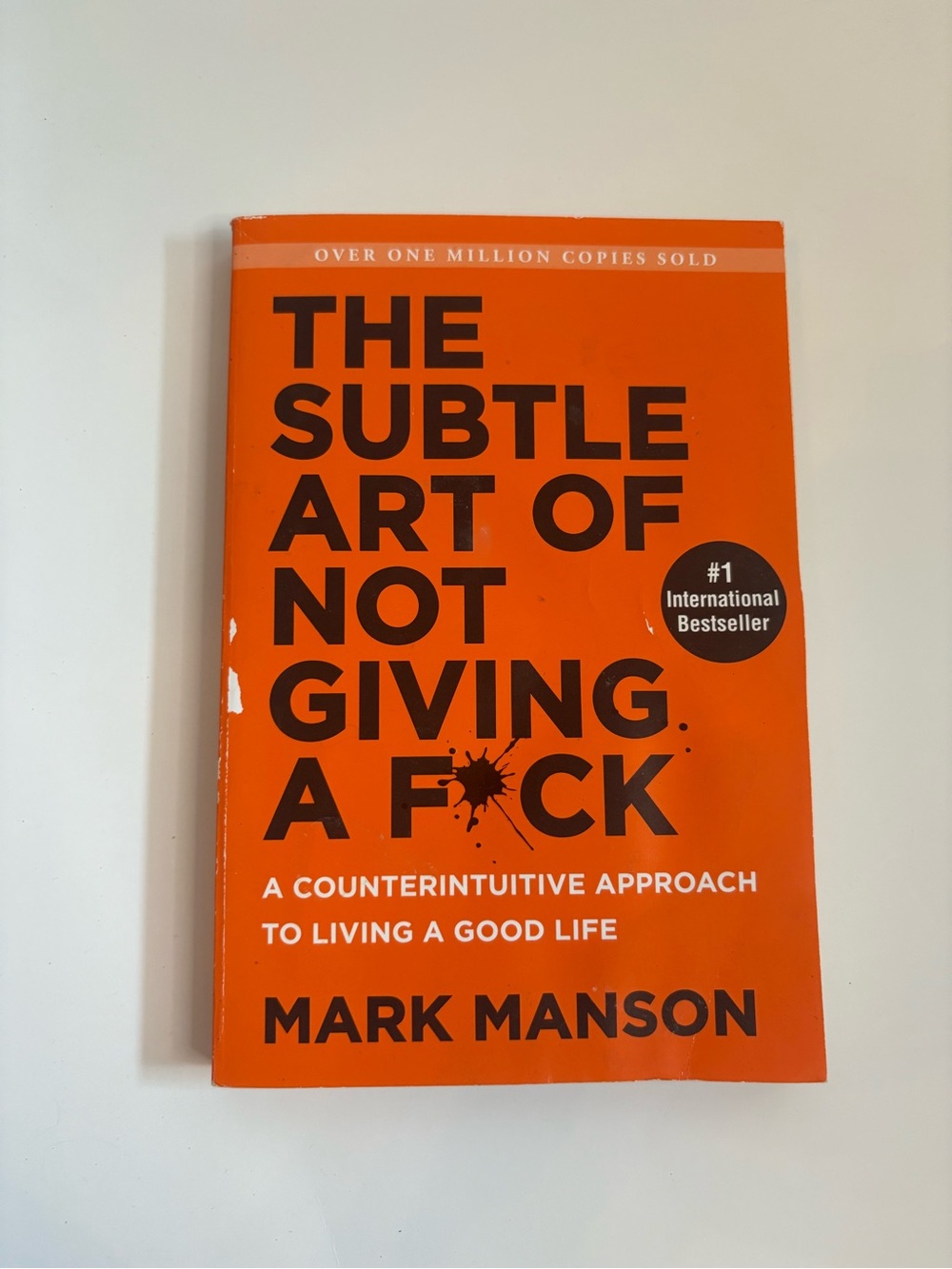 3/$20 The Subtle Art of Not Giving a F*ck - Bright Orange Paperback Mark Manson
